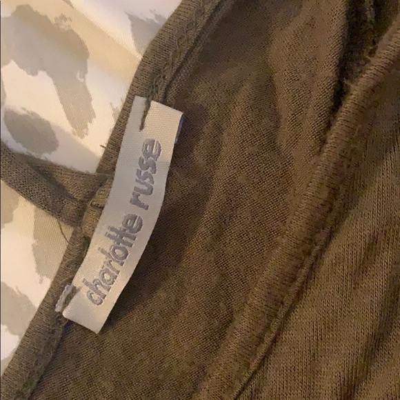 Charlotte Russe Olive Green Top - Picture 3 of 3